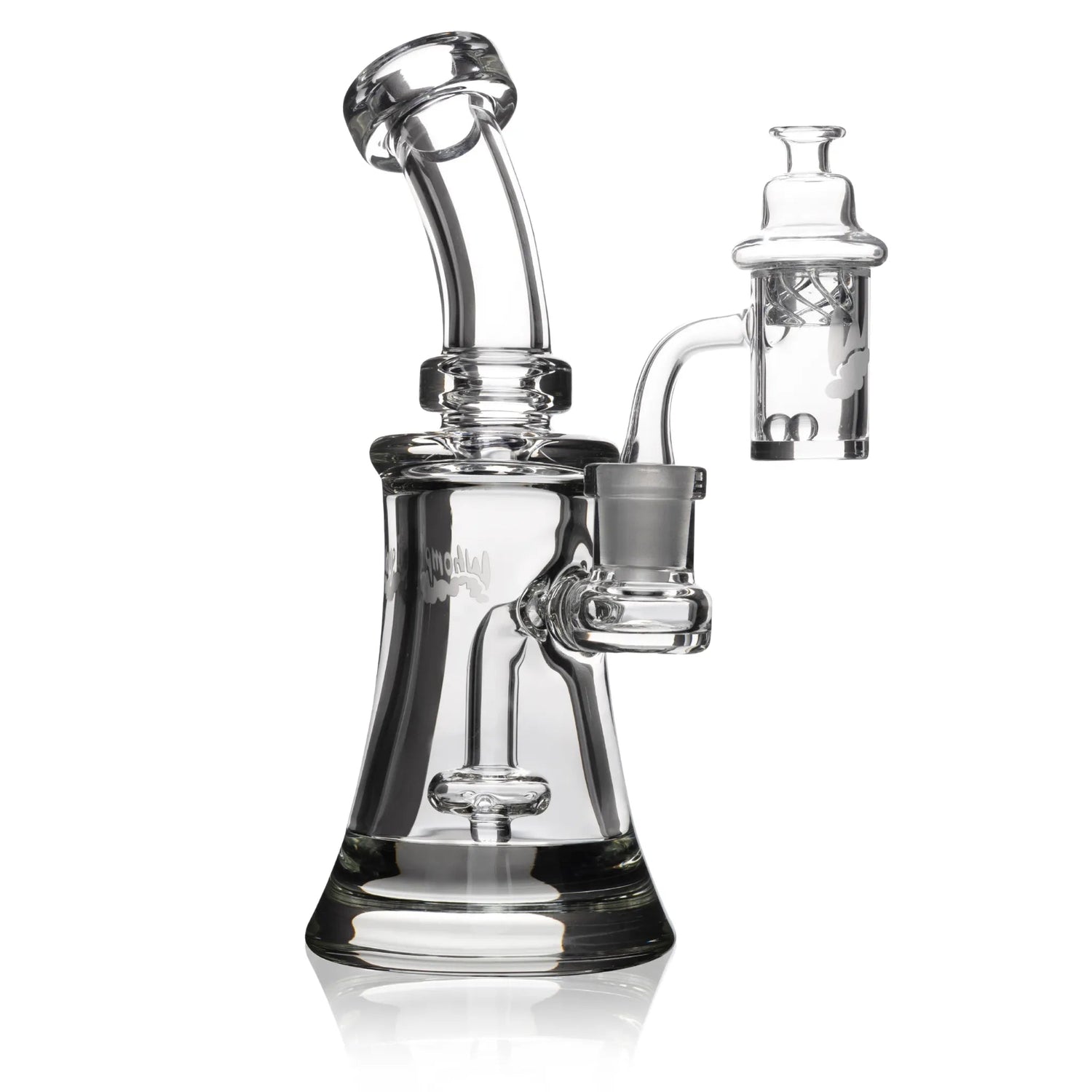 Whomp It 7" Aero Disc Dab Rig - 9MM Thick Glass Dab Rig