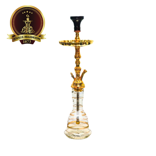 Khalil Mamoon - Afandina 26" Hookah - Gold (MSRP $125.00)